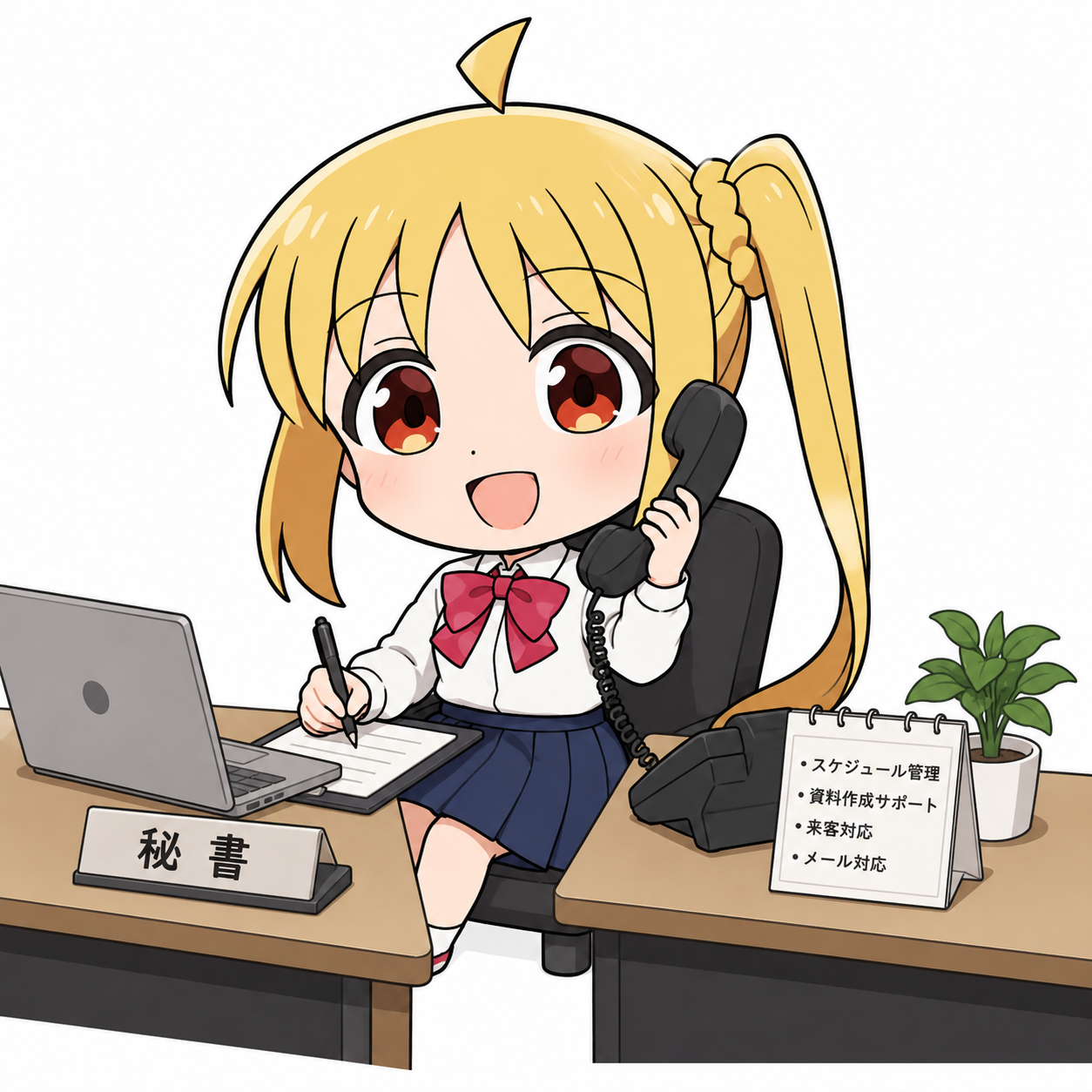 秘書キャラクター
